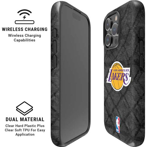 NBA Los Angeles Lakers Dark Rust iPhone 16 Pro Max Magsafe Impact Case
