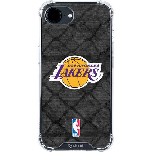 NBA Los Angeles Lakers Dark Rust iPhone 16e Clear Case