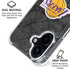 NBA Los Angeles Lakers Dark Rust iPhone 17 Clear Case