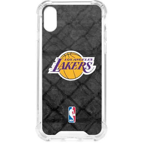 NBA Los Angeles Lakers Dark Rust iPhone XS Clear Case