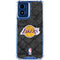 NBA Los Angeles Lakers Dark Rust Moto G 5G (2024) Clear Case