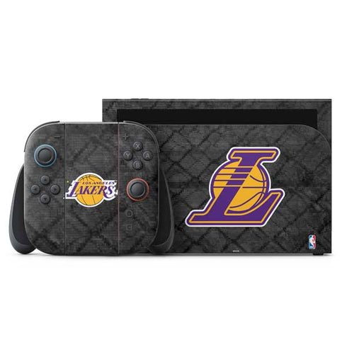 NBA Los Angeles Lakers Dark Rust Nintendo Skins