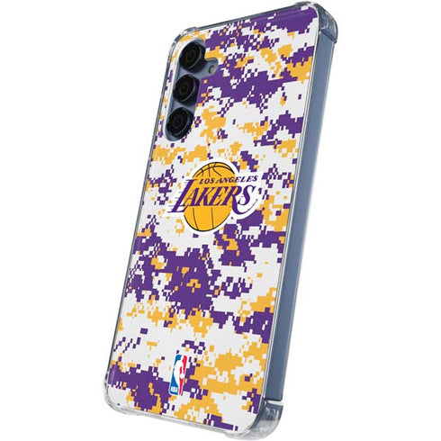 NBA Los Angeles Lakers Digi Camo Galaxy A35 5G Clear Case