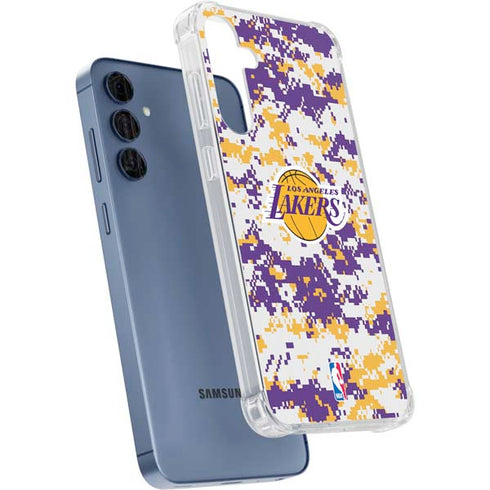 NBA Los Angeles Lakers Digi Camo Galaxy A35 5G Clear Case