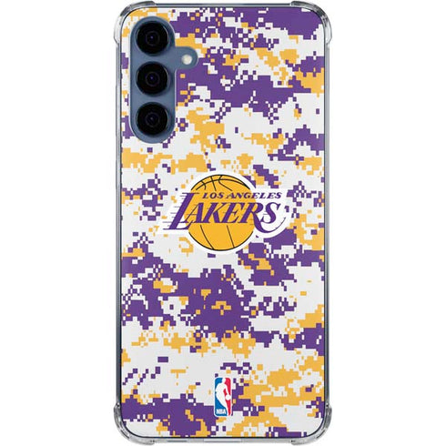 NBA Los Angeles Lakers Digi Camo Galaxy A55 5G Clear Case