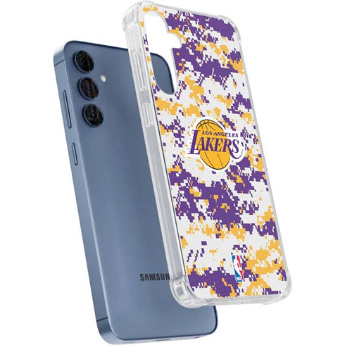 NBA Los Angeles Lakers Digi Camo Galaxy A55 5G Clear Case