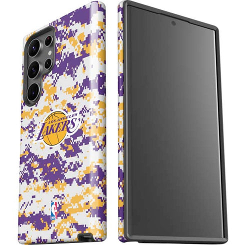 NBA Los Angeles Lakers Digi Camo Galaxy S23 Ultra Pro Case