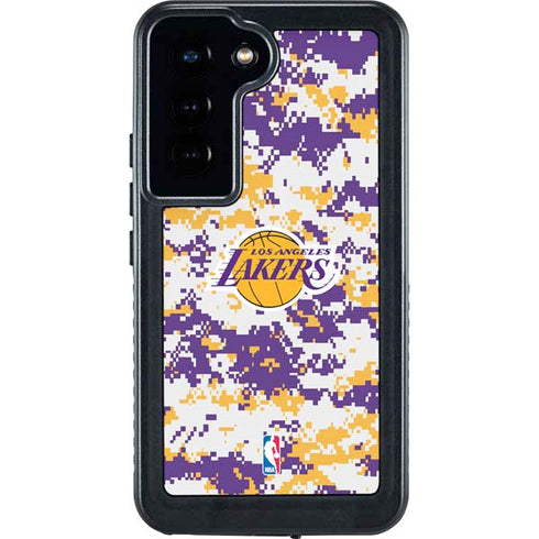 NBA Los Angeles Lakers Digi Camo Galaxy S24 Waterproof Case