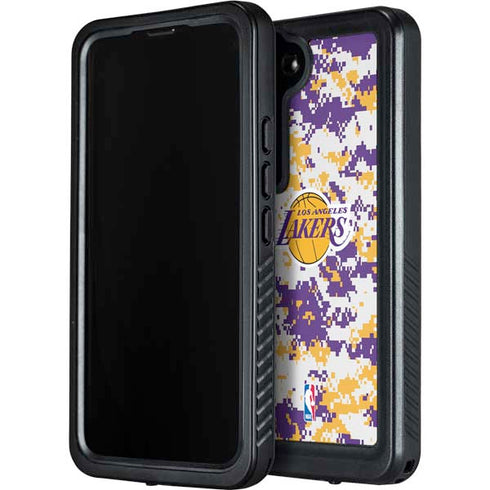 NBA Los Angeles Lakers Digi Camo Galaxy S24 Waterproof Case