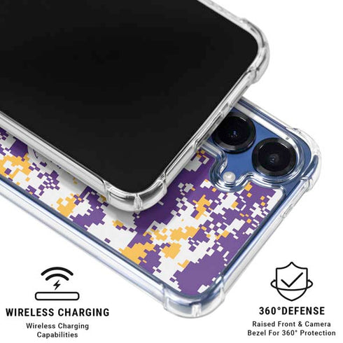 NBA Los Angeles Lakers Digi Camo Galaxy S25 Plus Clear Case