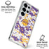 NBA Los Angeles Lakers Digi Camo Galaxy S25 Ultra Clear Case