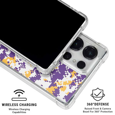 NBA Los Angeles Lakers Digi Camo Galaxy S26 Ultra Clear Case