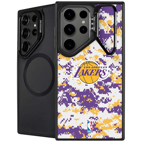 NBA Los Angeles Lakers Digi Camo Galaxy S26 Ultra Kickstand Case