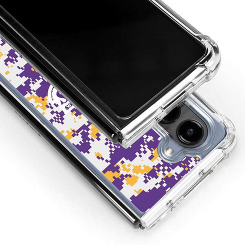 NBA Los Angeles Lakers Digi Camo Galaxy Z Fold5 5G Clear Case