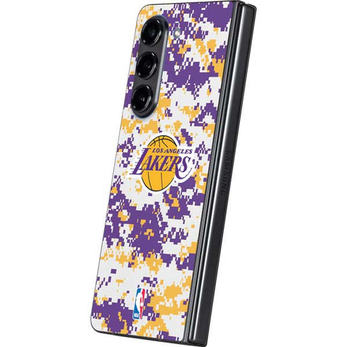NBA Los Angeles Lakers Digi Camo Galaxy Z Fold5 5G Skin