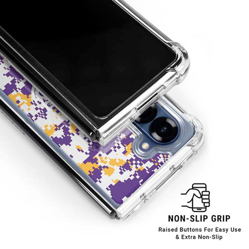 NBA Los Angeles Lakers Digi Camo Galaxy Z Fold6 Clear Case