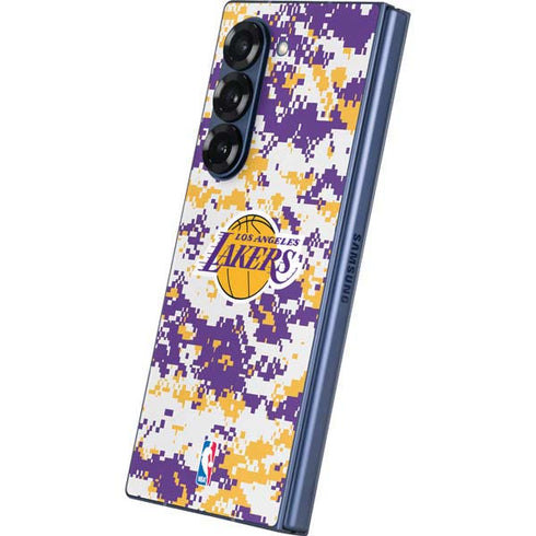 NBA Los Angeles Lakers Digi Camo Galaxy Z Fold6 Skin