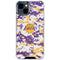 NBA Los Angeles Lakers Digi Camo iPhone 15 Clear Case