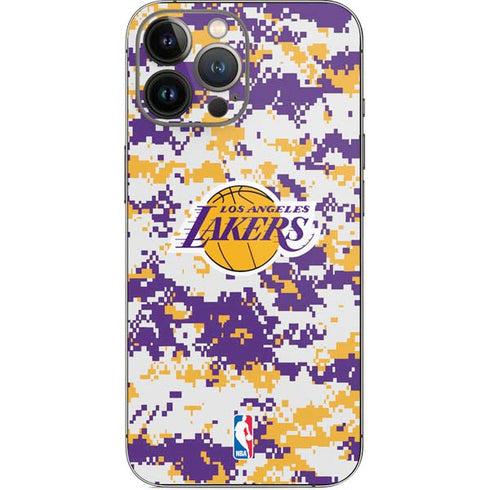 NBA Los Angeles Lakers Digi Camo iPhone 15 Pro Max Skin