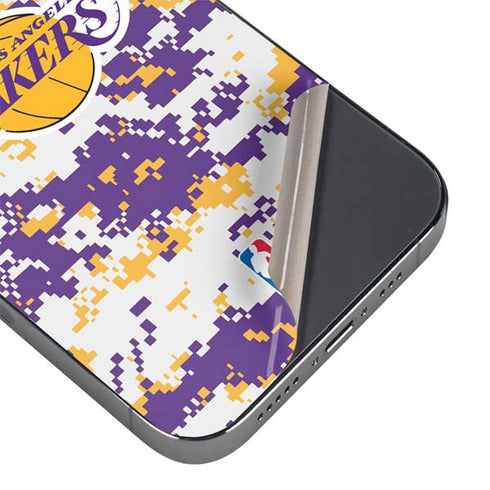NBA Los Angeles Lakers Digi Camo iPhone 15 Pro Max Skin