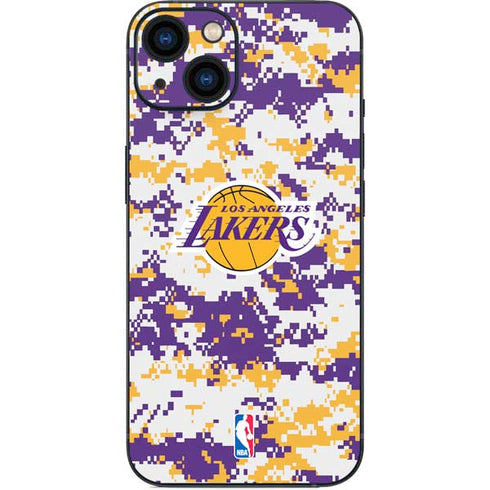 NBA Los Angeles Lakers Digi Camo iPhone 15 Skin