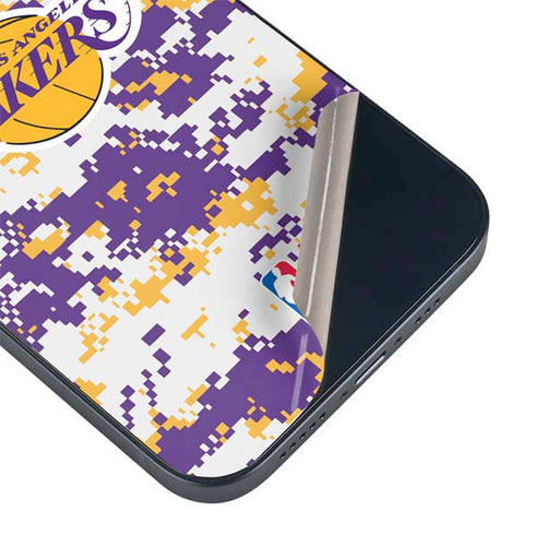 NBA Los Angeles Lakers Digi Camo iPhone 15 Skin