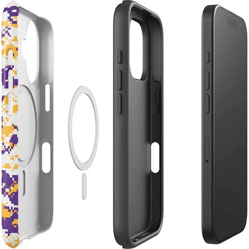 NBA Los Angeles Lakers Digi Camo iPhone 16 Magsafe Impact Case