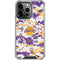 NBA Los Angeles Lakers Digi Camo iPhone 16 Pro Clear Case