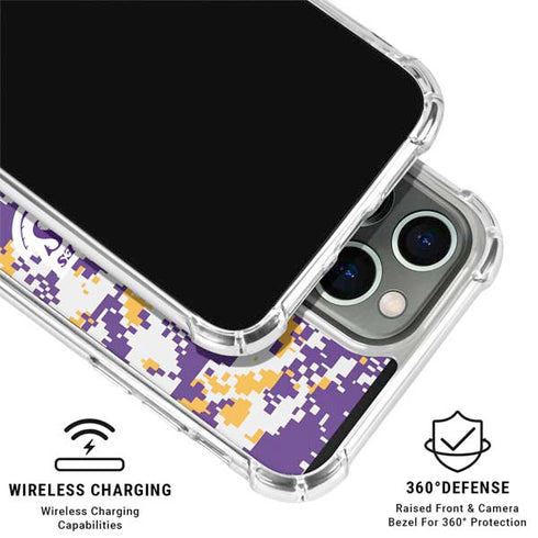 NBA Los Angeles Lakers Digi Camo iPhone 16 Pro Clear Case