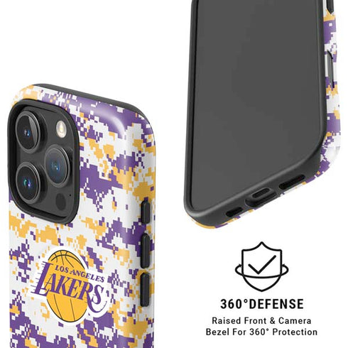 NBA Los Angeles Lakers Digi Camo iPhone 16 Pro Magsafe Impact Case