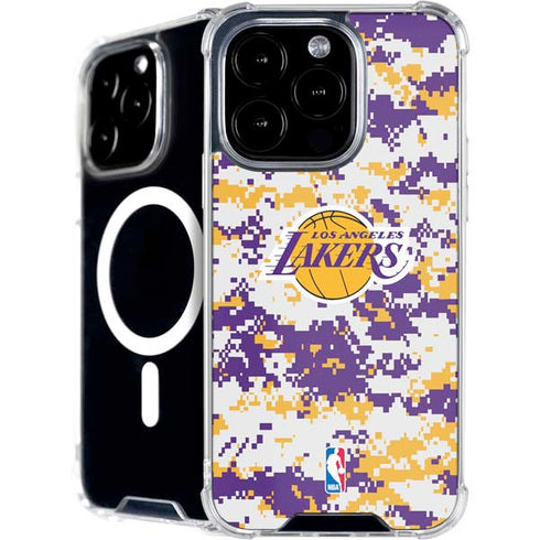 NBA Los Angeles Lakers Digi Camo iPhone 16 Pro Max MagSafe Case
