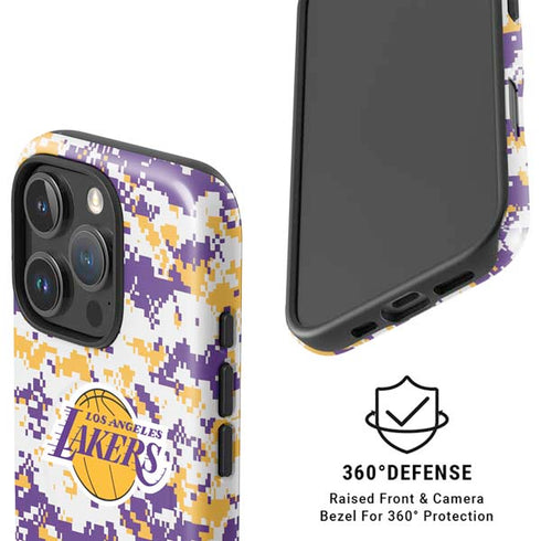 NBA Los Angeles Lakers Digi Camo iPhone 16 Pro Max Magsafe Impact Case