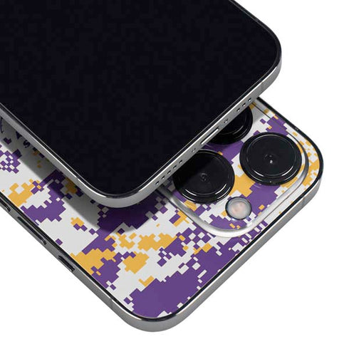 NBA Los Angeles Lakers Digi Camo iPhone 16 Pro Skin