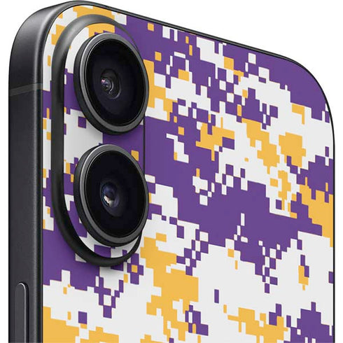 NBA Los Angeles Lakers Digi Camo iPhone 16 Skin