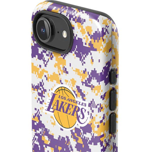 NBA Los Angeles Lakers Digi Camo iPhone 16e Impact Case
