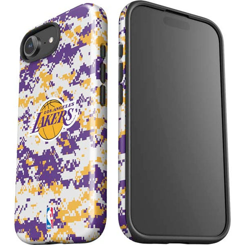 NBA Los Angeles Lakers Digi Camo iPhone 16e Impact Case