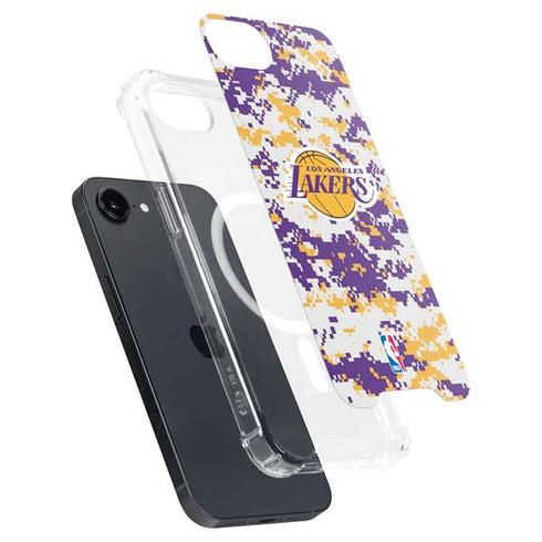 NBA Los Angeles Lakers Digi Camo iPhone 16e MagSafe Case