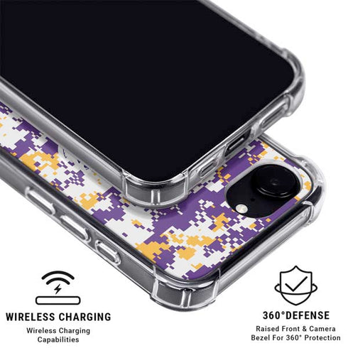 NBA Los Angeles Lakers Digi Camo iPhone 16e MagSafe Case