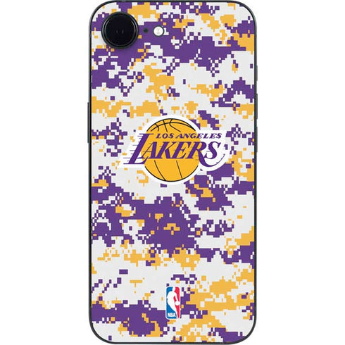 NBA Los Angeles Lakers Digi Camo iPhone 16e Skin