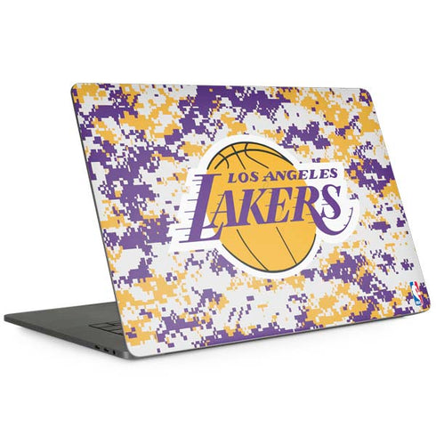 NBA Los Angeles Lakers Digi Camo MacBook Skins