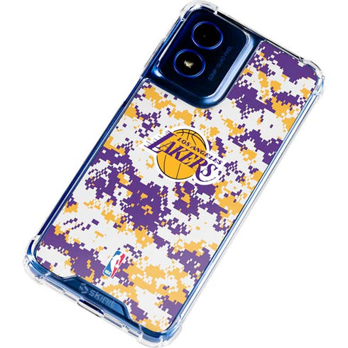 NBA Los Angeles Lakers Digi Camo Moto G 5G (2024) Clear Case