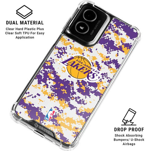 NBA Los Angeles Lakers Digi Camo Moto G Power 5G (2024) Clear Case