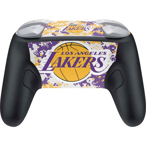 NBA Los Angeles Lakers Digi Camo Nintendo Switch 2 (2025) Pro Controller Skin