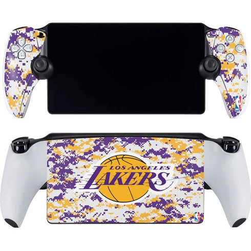 NBA Los Angeles Lakers Digi Camo PlayStation Portal Remote Player Skin