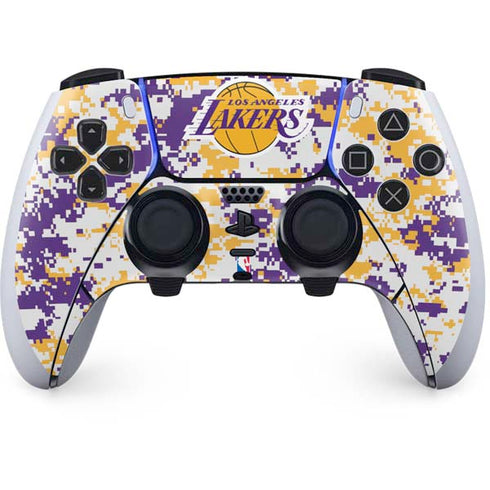 NBA Los Angeles Lakers Digi Camo PS5 DualSense Edge Pro Controller Skin