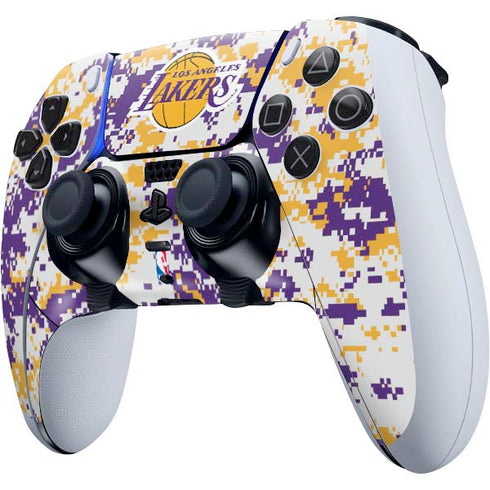 NBA Los Angeles Lakers Digi Camo PS5 DualSense Edge Pro Controller Skin