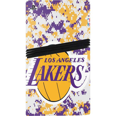 NBA Los Angeles Lakers Digi Camo PS5 Pro Console Skin
