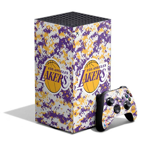 NBA Los Angeles Lakers Digi Camo XBox Series X Digital Edition Bundle Skin