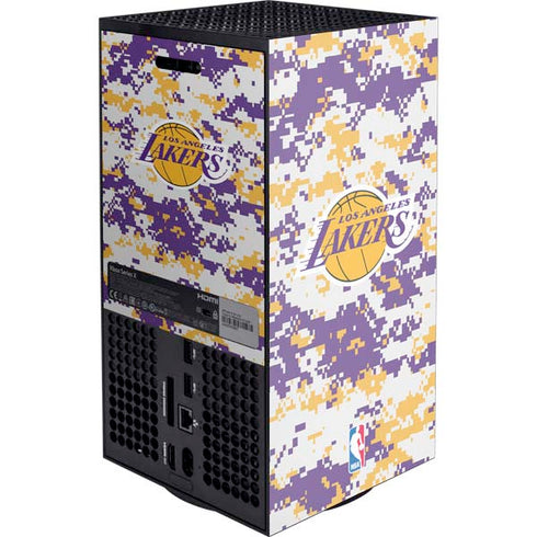 NBA Los Angeles Lakers Digi Camo XBox Series X Digital Edition Console Skin