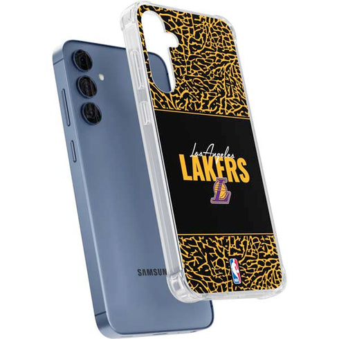 NBA Los Angeles Lakers Elephant Print Galaxy A55 5G Clear Case